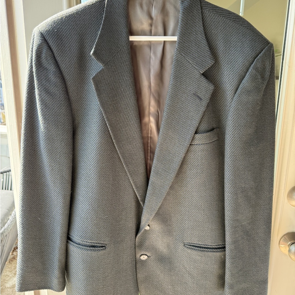 Perry Ellis Gray Sport Coat Classic Single-Breasted Blazer